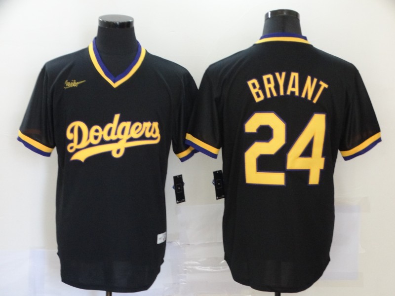 2020 Men Los Angeles Dodgers 24 Bryant black Nike Game MLB Jerseys 3